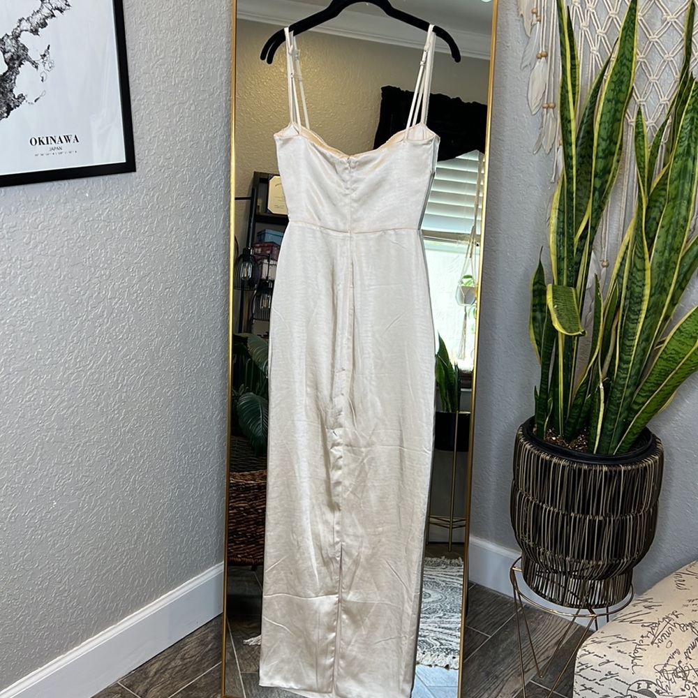 HOUSE OF CB 'Costanza' Vintage Cream Maxi Dress NWOT - Picture 9 of 13
